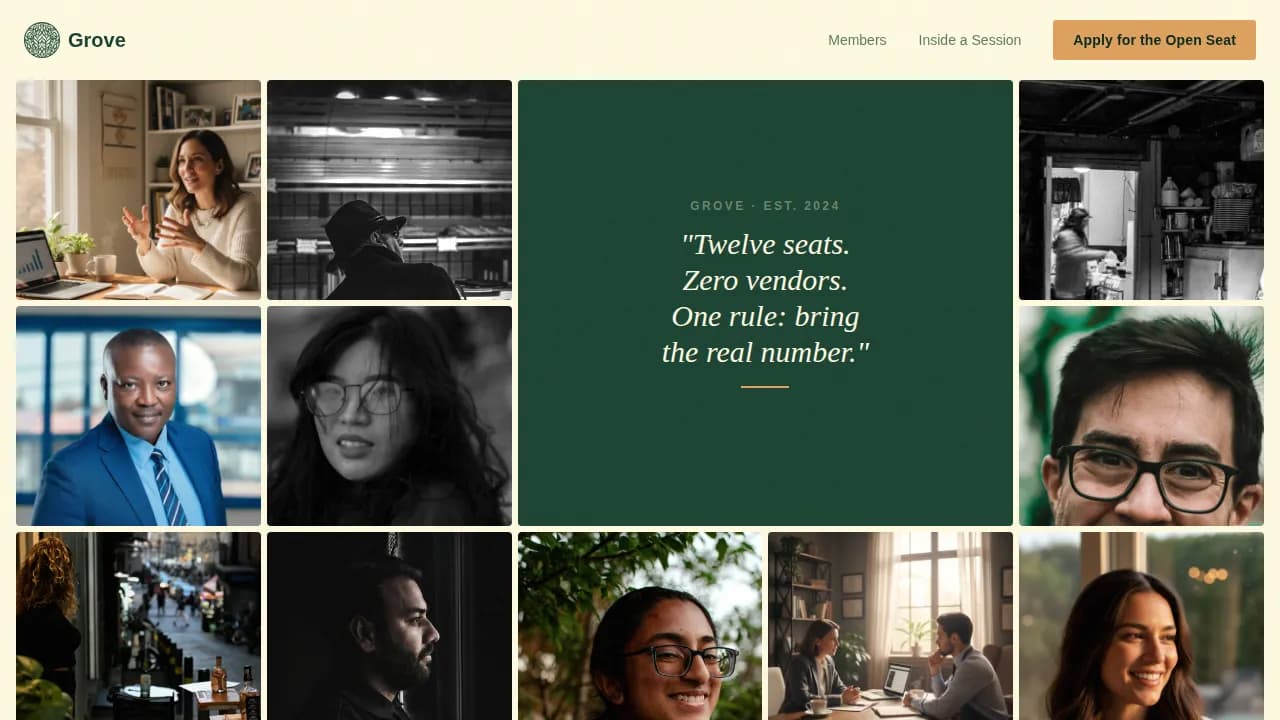 Synergy — Breakthrough Leadership Community Landing Page Template