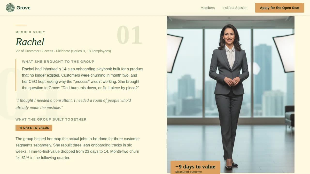 Synergy — Breakthrough Leadership Community Landing Page Template