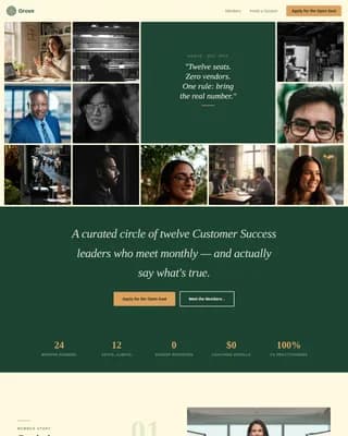 Synergy — Breakthrough Leadership Community Landing Page Template