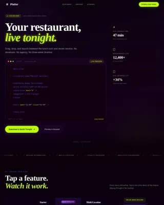 Restaurant Digital Presence Professional Website Template