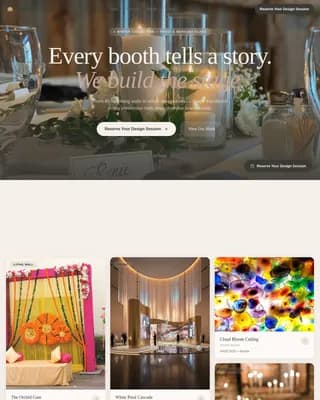 Fabric — Innovative Event Styling Landing Page Template