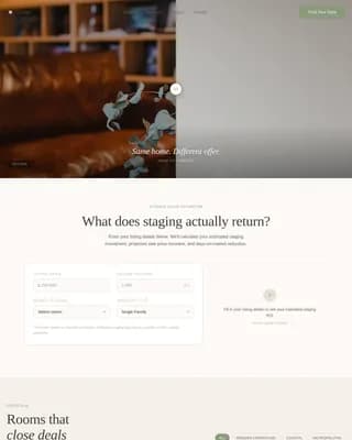 Stagecraft - Luxury Home Staging Gallery Landing Page Template