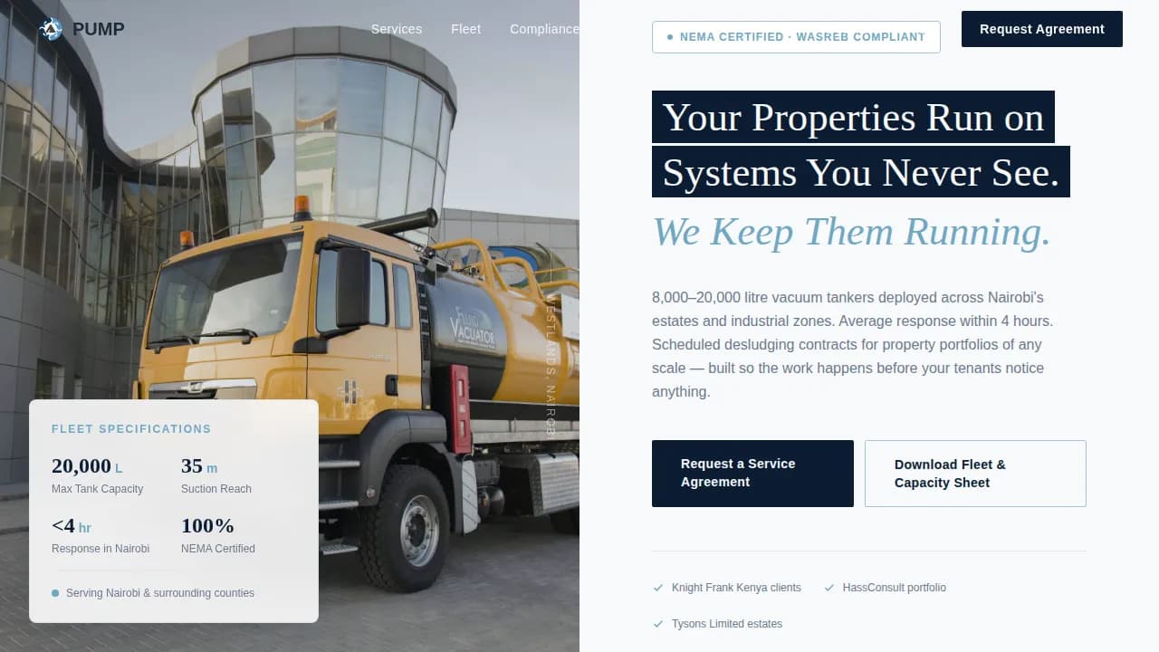 Flow — Premium Septic Solutions Landing Page Template