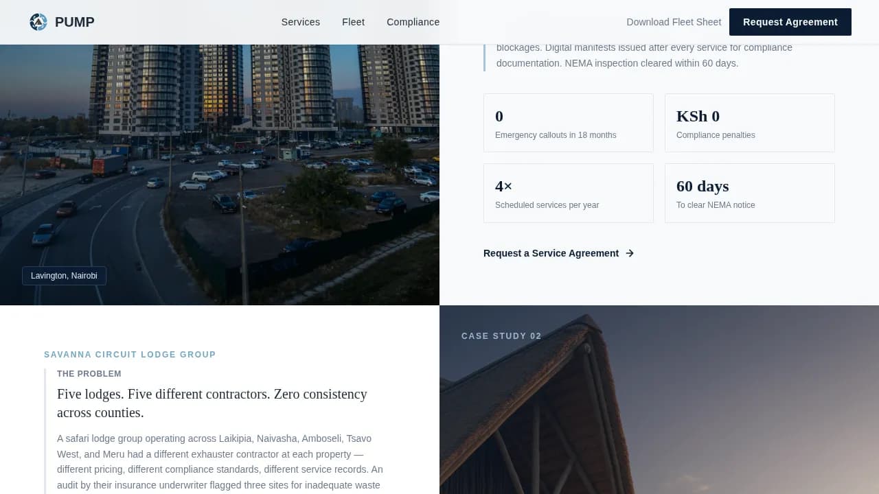 Flow — Premium Septic Solutions Landing Page Template