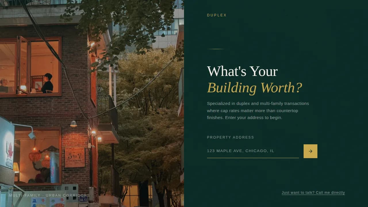 Multidwell — Premium Residential Appraisal Landing Page Template