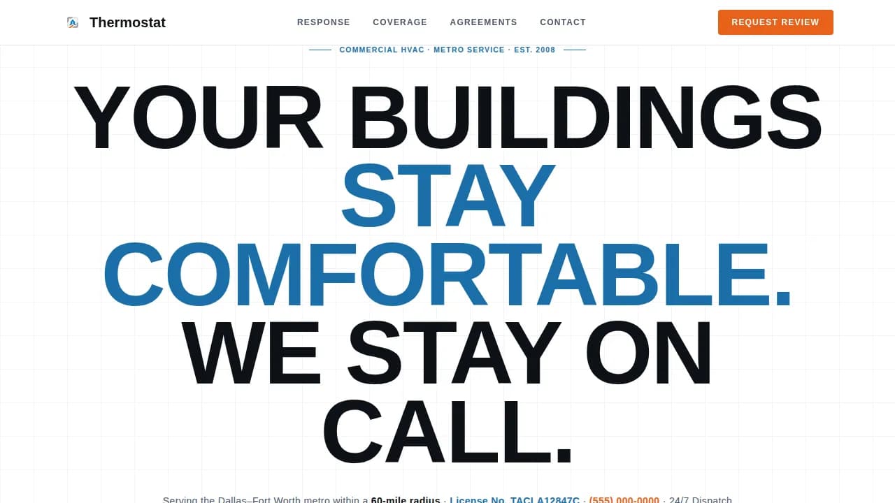 HVAC Contractor Marketing Directory Website Template