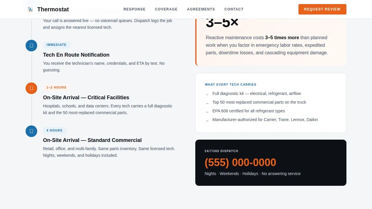 HVAC Contractor Marketing Directory Website Template