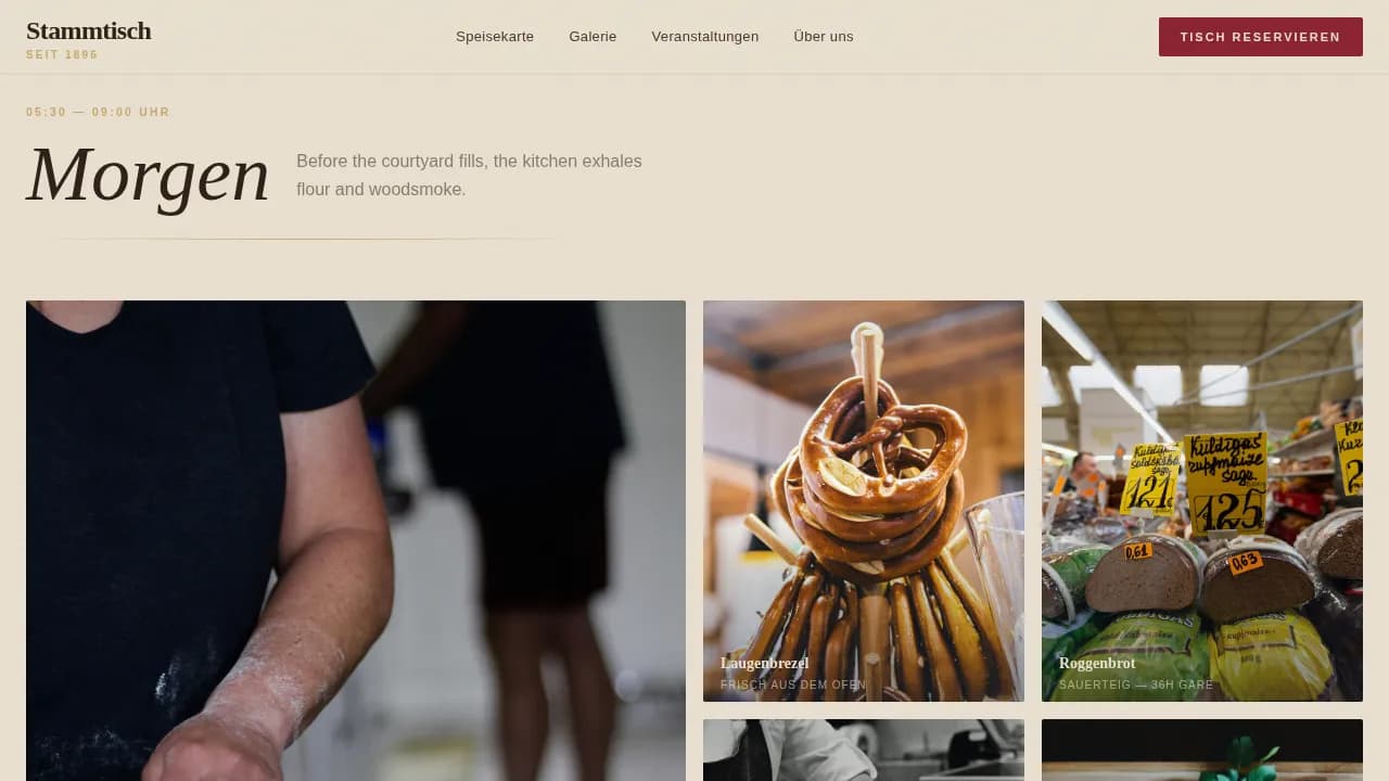 Haus — Authentic Bavarian Biergarten Landing Page Template