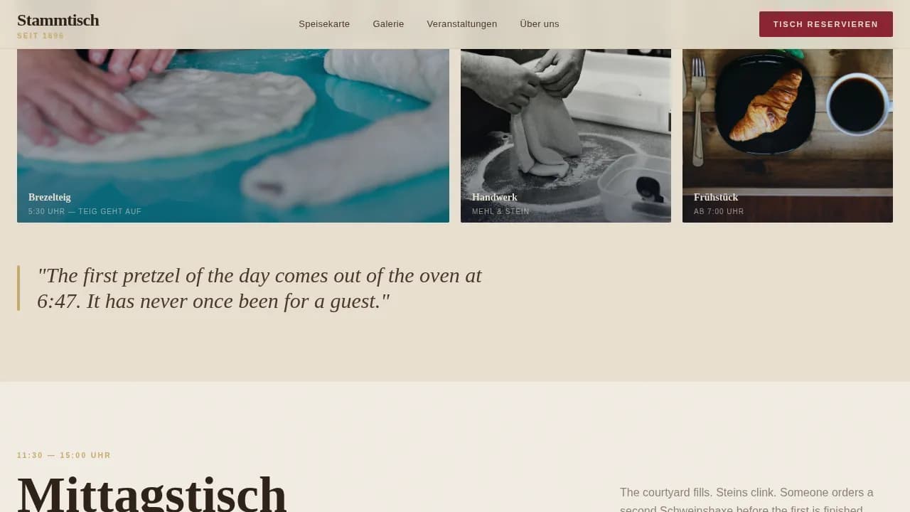 Haus — Authentic Bavarian Biergarten Landing Page Template