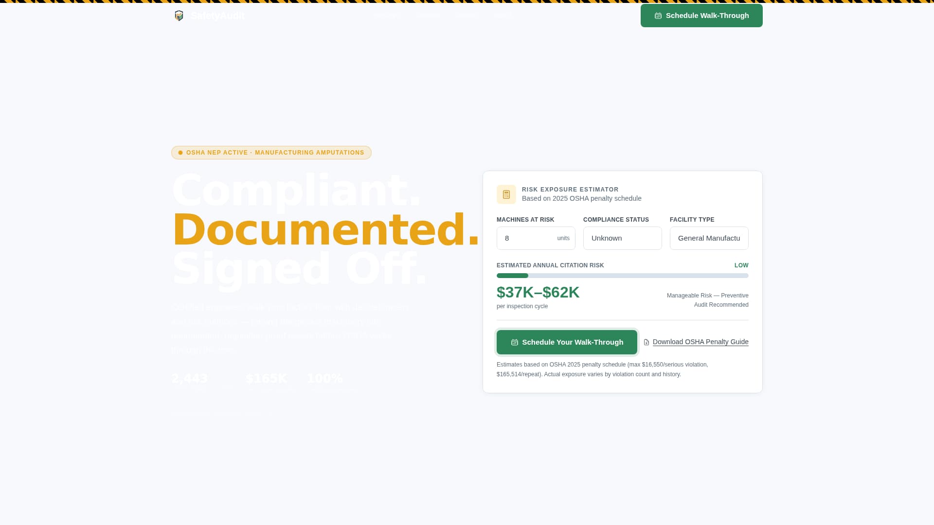 Comply - Certified Machinerysafety Landing Page Template