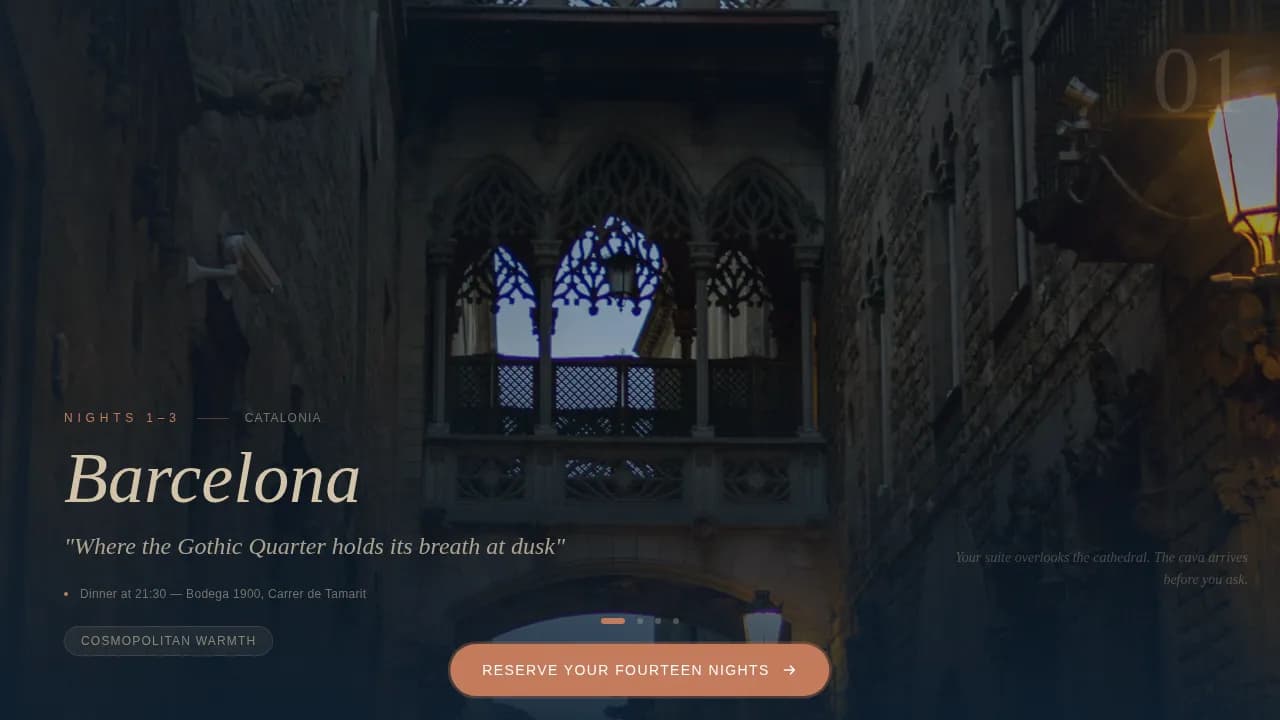 Spain Travel Booking Website Template