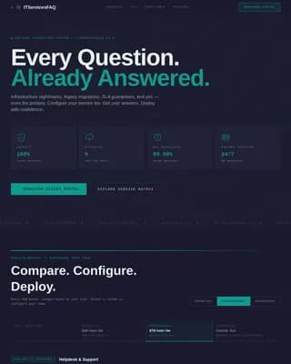IT Services Company Professional Website Template