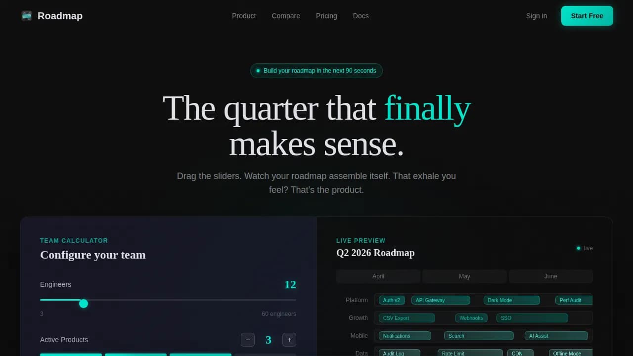 Blueprint — Intelligent Product Strategy Landing Page Template