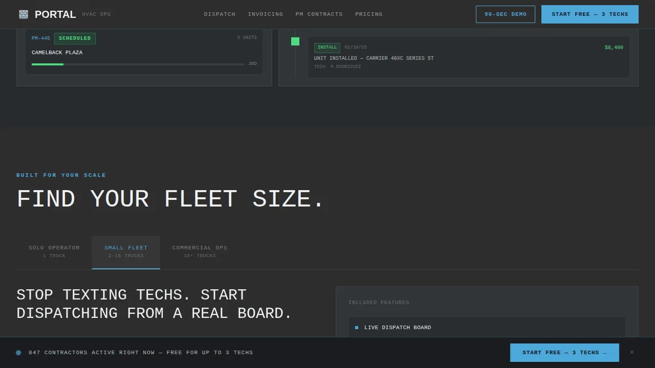 HVAC Digital Presence Maintenance Website Template