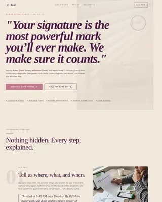 Notarize — Trusted Mobile Service Landing Page Template