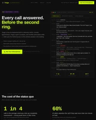 Assess — Intelligent Vet Assistant Landing Page Template