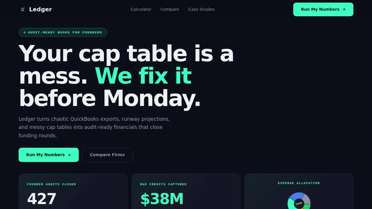 Velocity — Growth Startup Accounting Landing Page Template