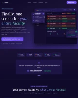 Census — Senior Care Landing Page Template