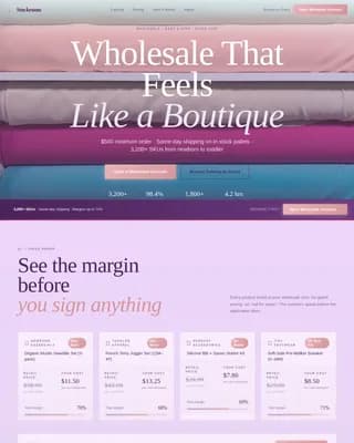 Inventory — Bulk Infant Distributor Landing Page Template