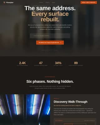Layout — Office Interior Design Landing Page Template