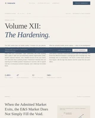 Underwrite — Insurance Community Landing Page Template