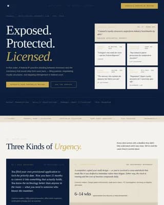 Counsel - Authoritative Ip Licensing Attorney Landing Page Template