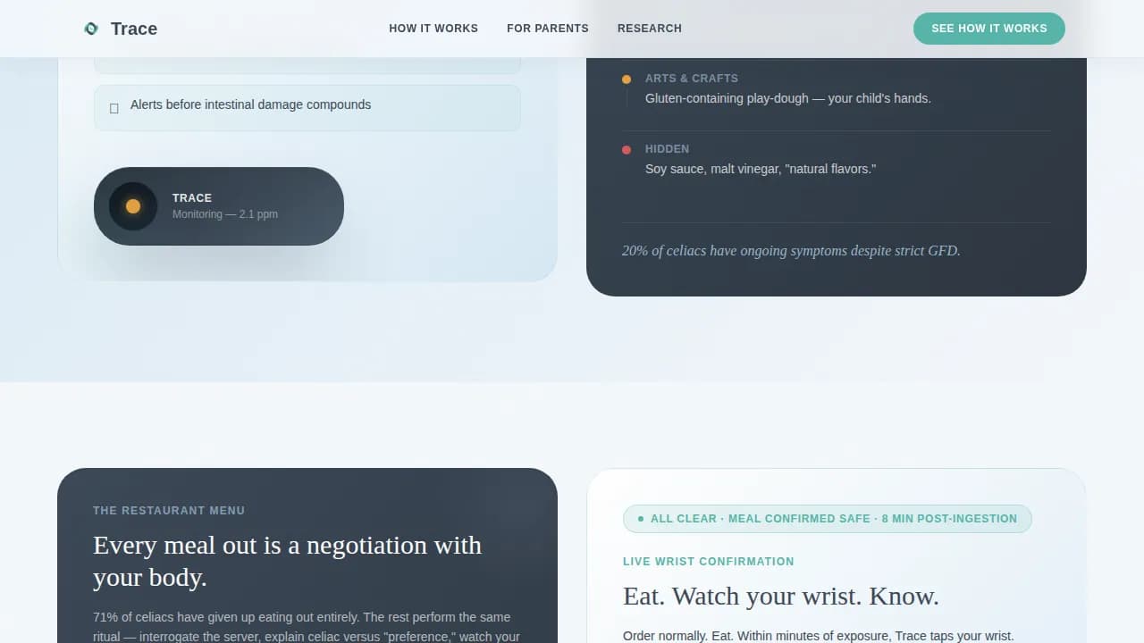 Detect — Smart Allergen Wearable Landing Page Template