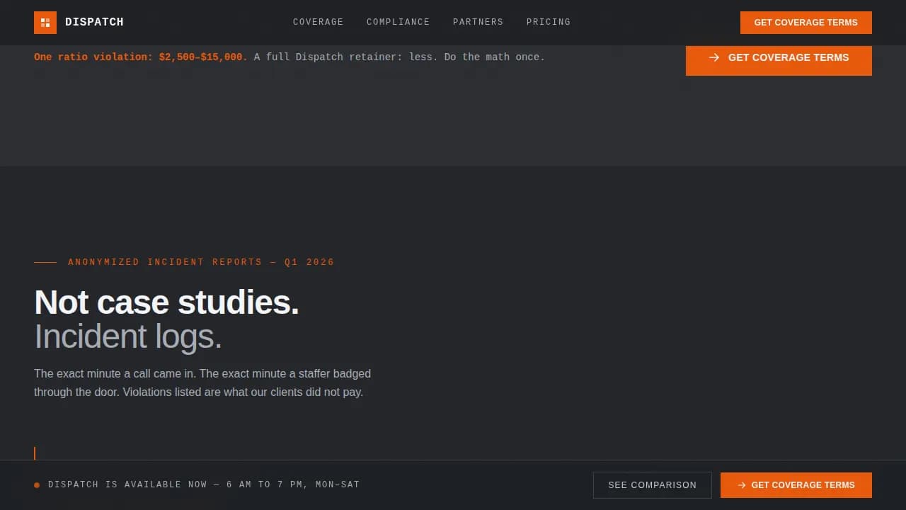 Alert — Rapid Emergency Staffing Landing Page Template
