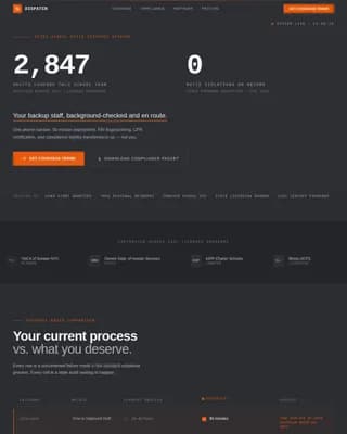 Alert — Rapid Emergency Staffing Landing Page Template