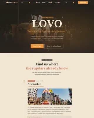 Mobile — Food Truck Event Landing Page Template