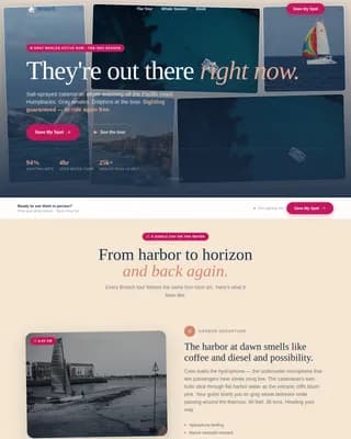 Voyage — Thrilling Marine Expedition Landing Page Template