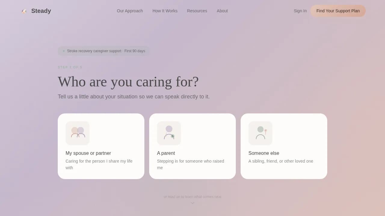 Recovery — Supportive Rehabilitation Coaching Landing Page Template