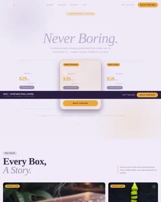 Savor — Gourmet Snack Club Landing Page Template