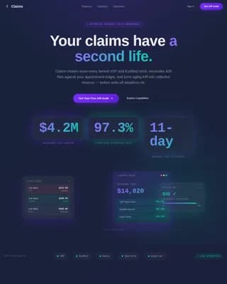 Revenue — Smart Optometry Billing Landing Page Template