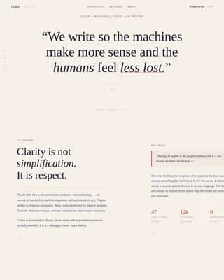 Journal — Artisan AI Education Landing Page Template