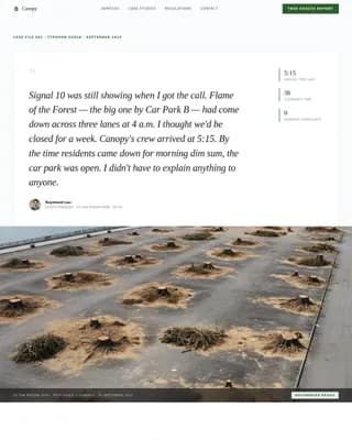 Canopy - Expert Arborist Comparison Landing Page Template