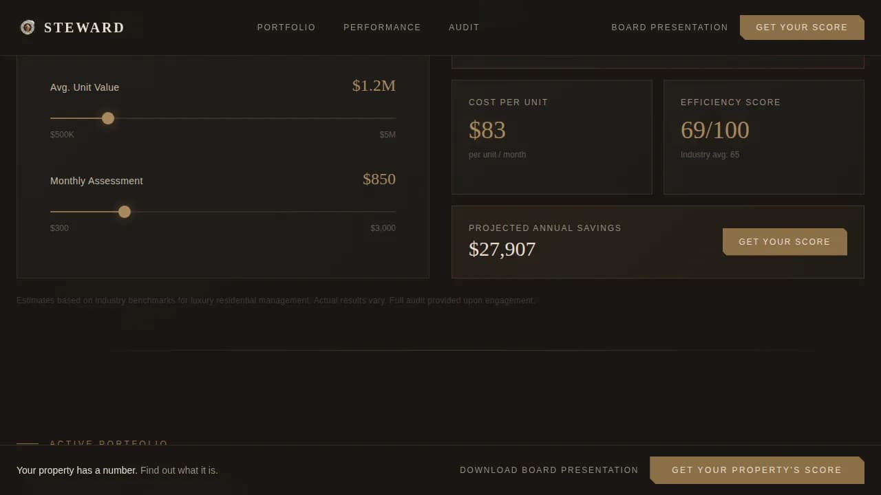 Steward — Luxury Property Landing Page Template