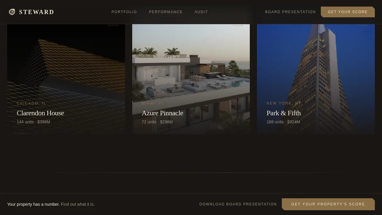 Steward — Luxury Property Landing Page Template