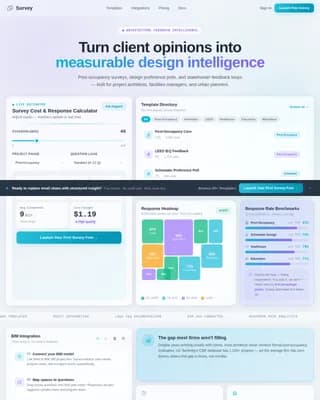 Feedback — Intelligent Survey Platform Landing Page Template