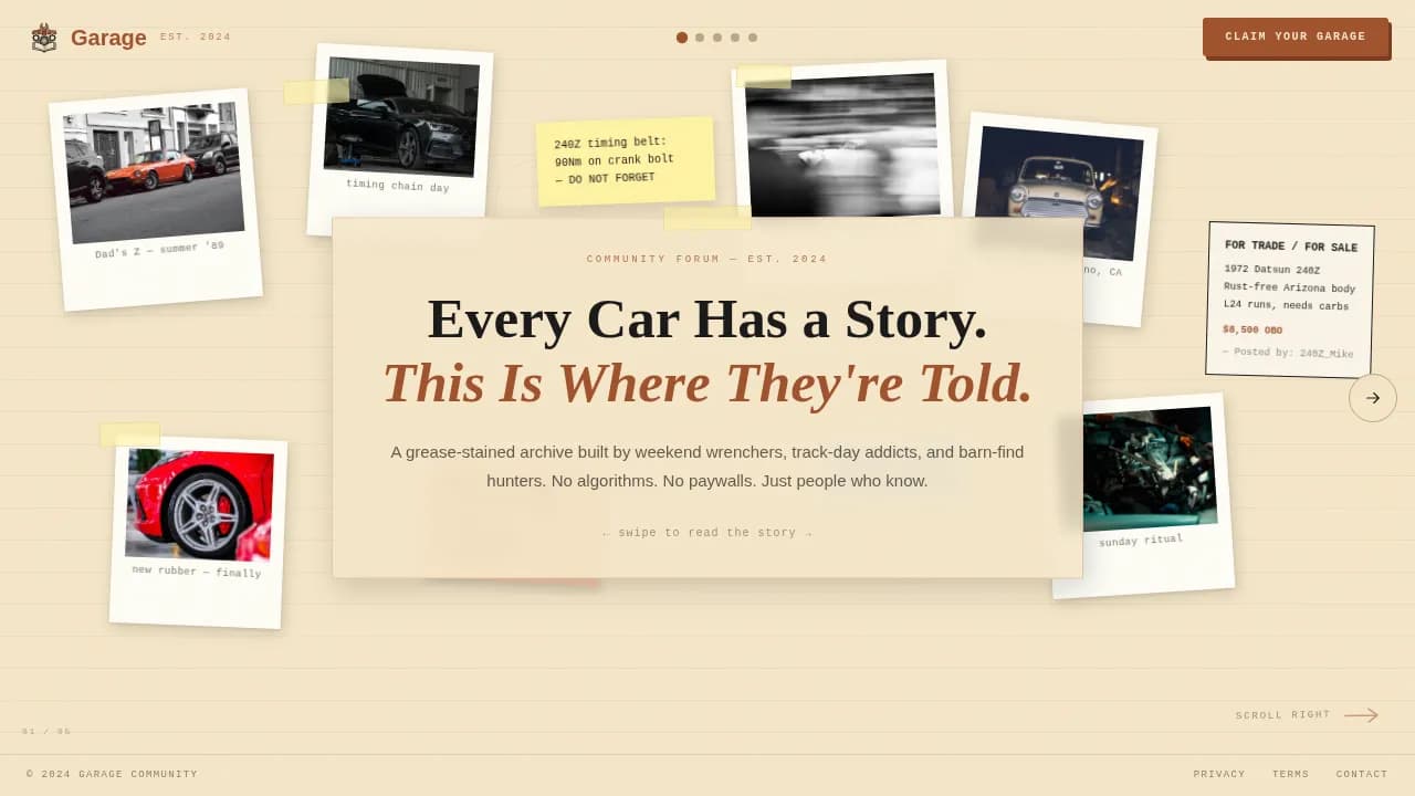 Torque — Vibrant Mechanic Community Landing Page Template