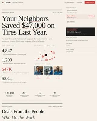 Grip — Expert Neighborhood Tire Landing Page Template