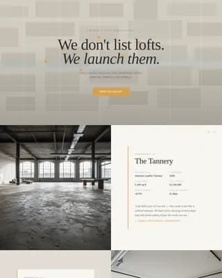 Vista — Curated Gallery Real Estate Landing Page Template