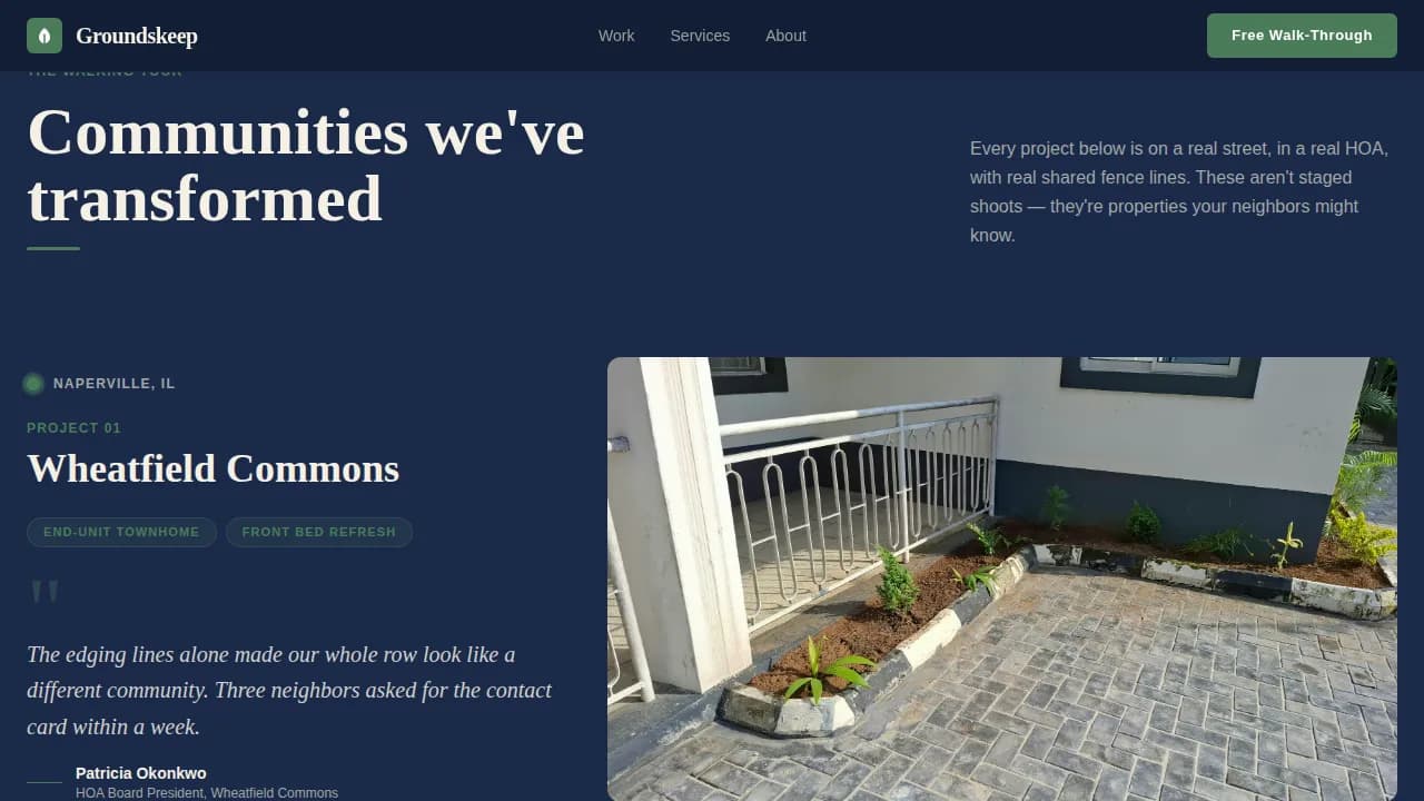 Townhouse & Condo Construction Professional Website Template
