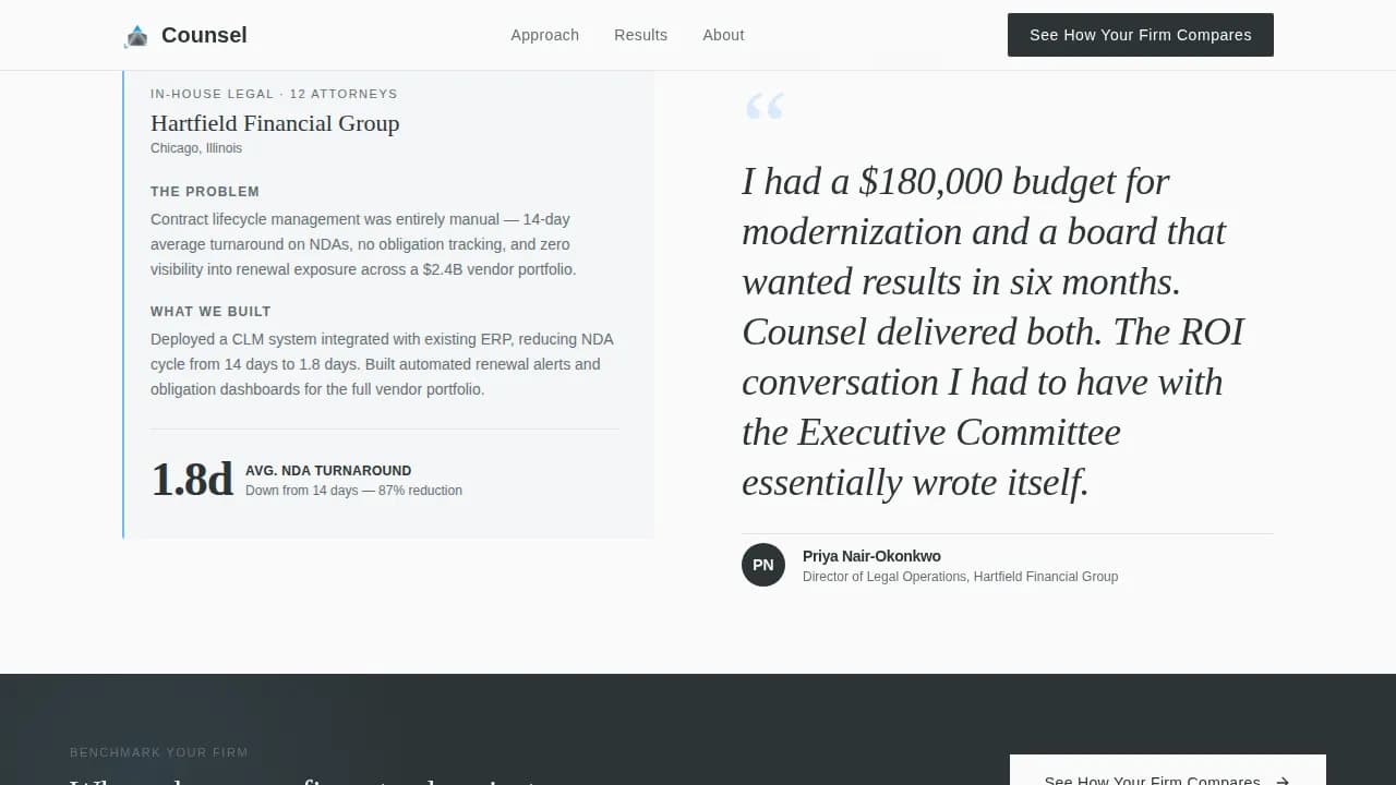 Juris — Editorial Legal Tech Advisor Landing Page Template
