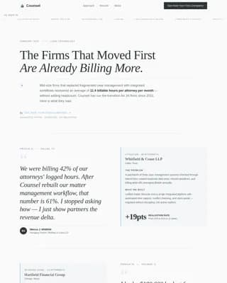 Juris — Editorial Legal Tech Advisor Landing Page Template