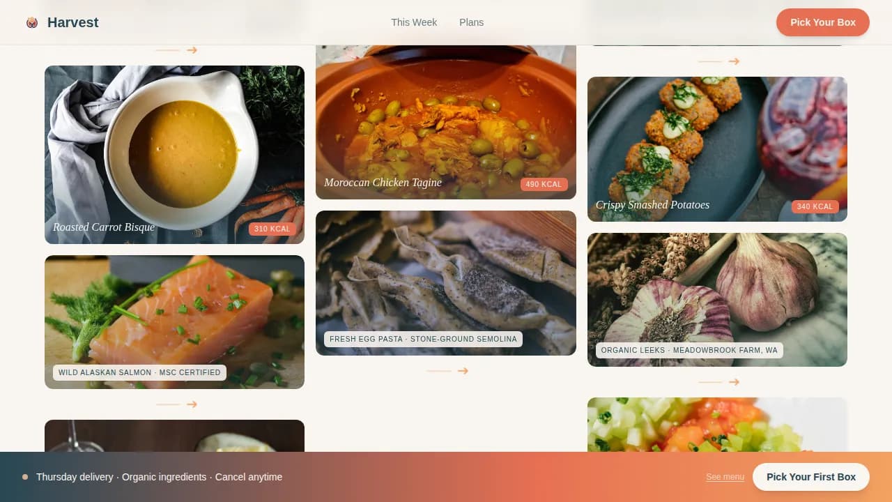 Nourish — Premium Nutrition Delivery Landing Page Template