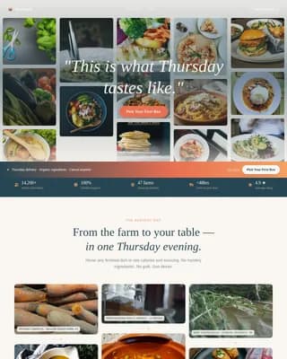 Nourish — Premium Nutrition Delivery Landing Page Template