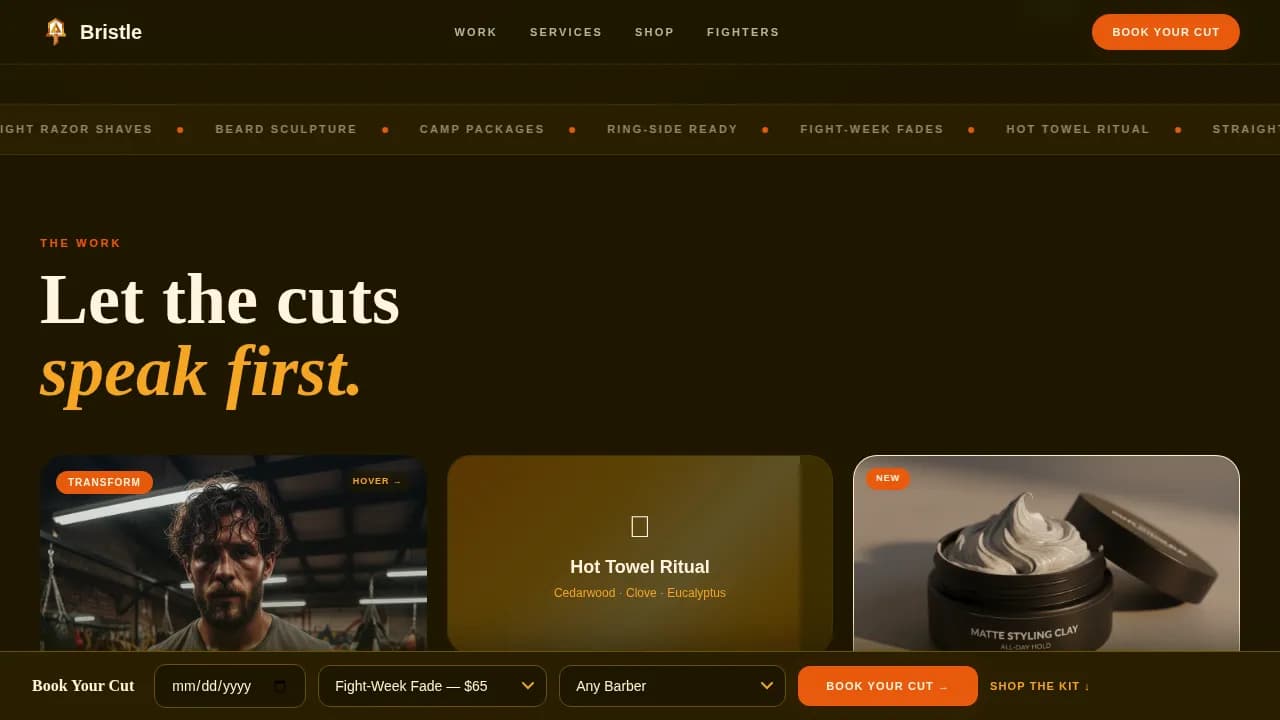 Dog Specialist Booking Website Template