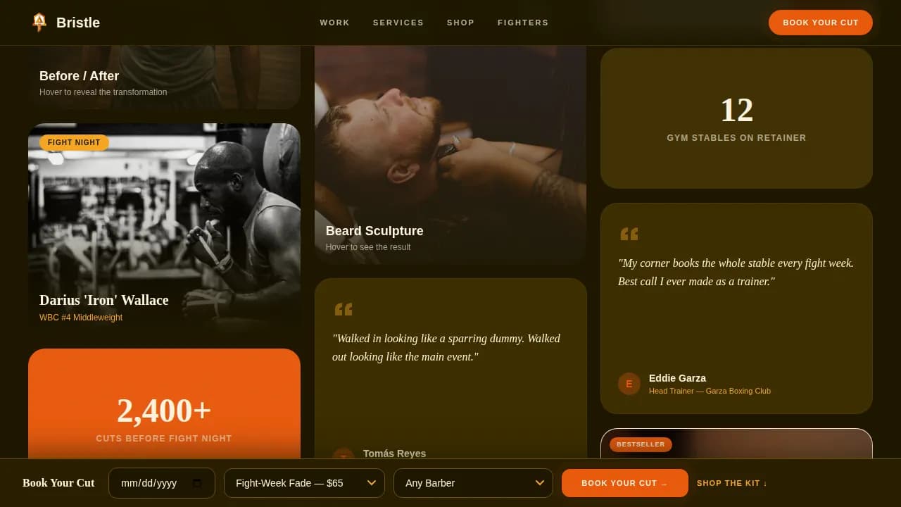 Dog Specialist Booking Website Template