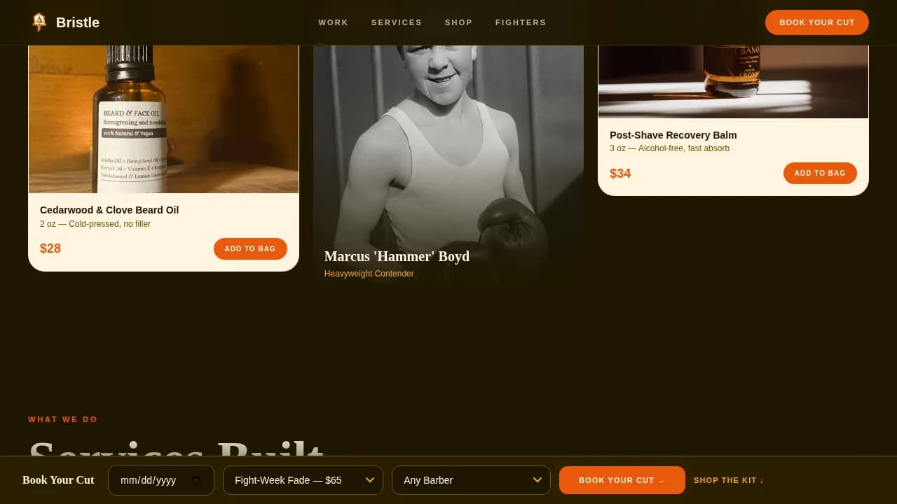 Dog Specialist Booking Website Template